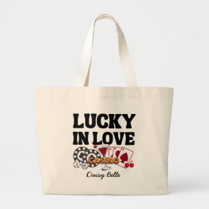 Retro Lucky In Love Vegas Systerfest Jumbo Tygkasse