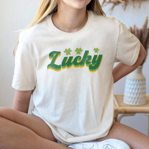 Retro Lucky Shirt, Retro St patricks day T Shirt