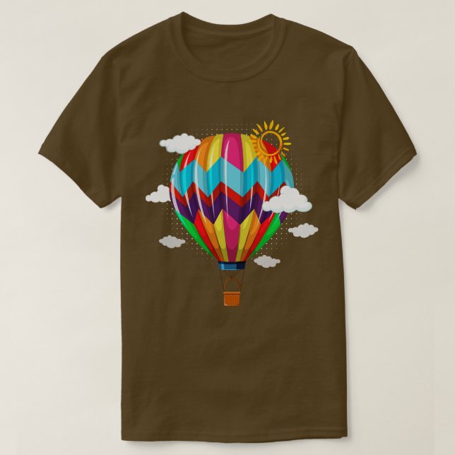 Retro-Luftballong T Shirt (Design framsida)