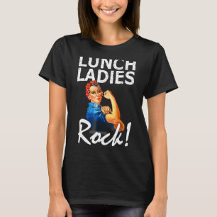 Retro Lunch Dam Sten Lunch Dam Quad tillbaka till T Shirt
