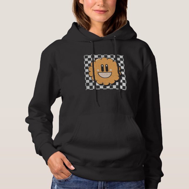 Retro Lycklig Ansikte har kontrollerat Mönster sjö T Shirt (Framsida)