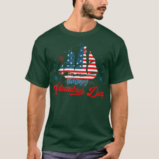 Retro Lycklig Columbus Day, Columbus Day Manar Wom T Shirt