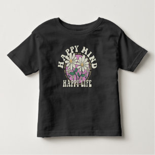 Retro Lycklig Mind Lycklig Life T Shirt