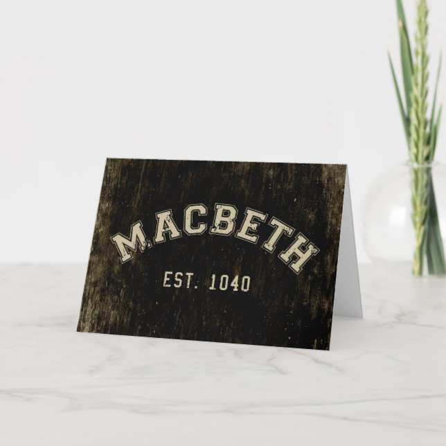 Retro Macbeth Kort (Framsida)