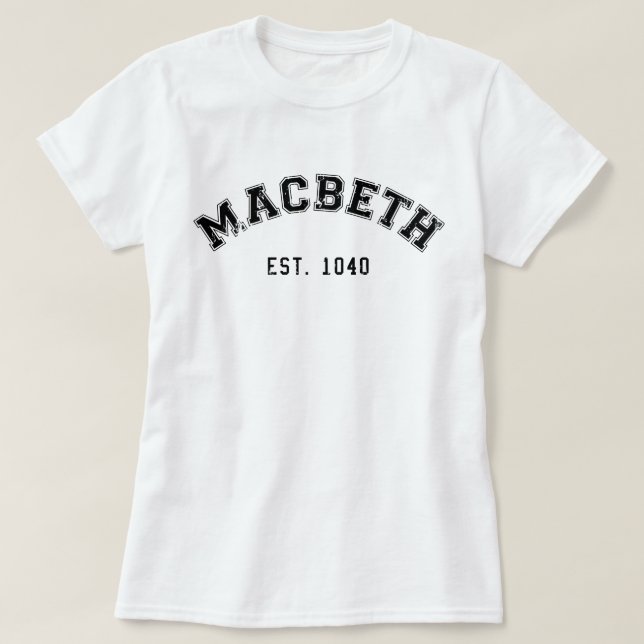 Retro Macbeth Tröja (Design framsida)