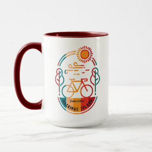 Retro Mackinac Island Bike Trail Mugg