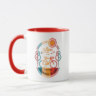 Retro Mackinac Island Bike Trail Mugg
