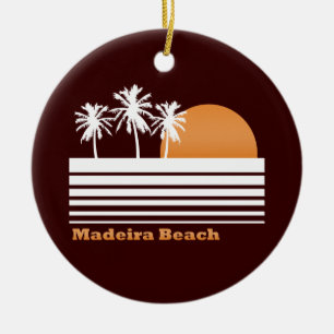 Retro Madeira strandprydnad Julgransprydnad Keramik