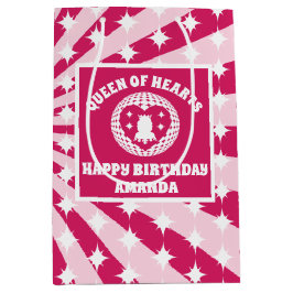 Retro Magenta Queen of Hearts Födelsedagsfest