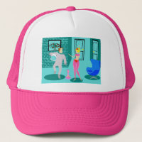 Retro Magic Genie Truckerkeps