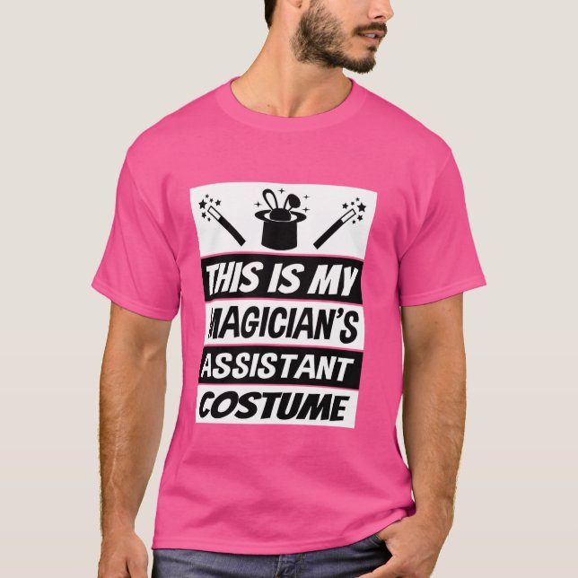 Retro Magicians Assistant Costume Shirt Magic Show T (Framsida)
