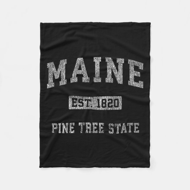 Retro Maine Fleecefilt (Framsidan)