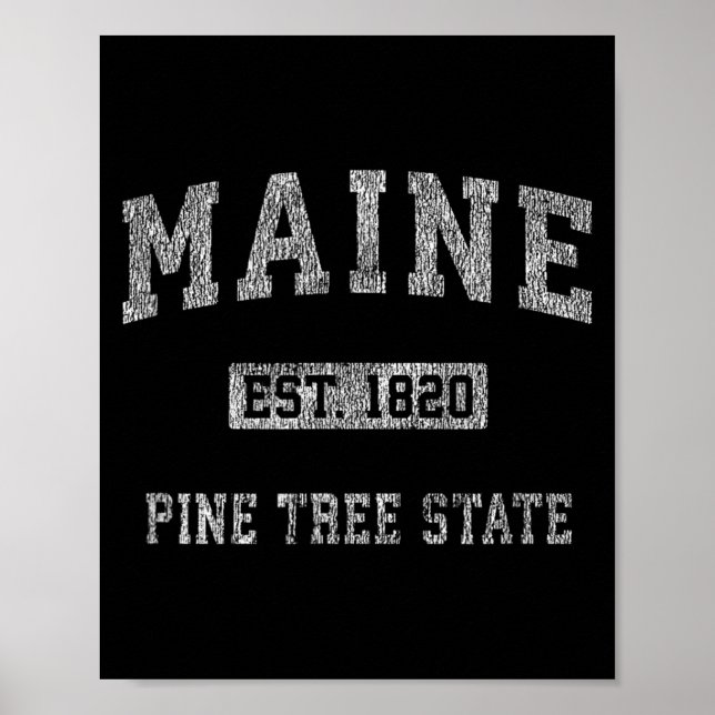 Retro Maine Poster (Framsidan)