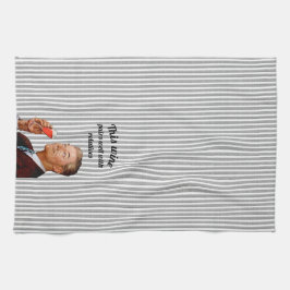 Retro Make Funny Vin Kökshandduk