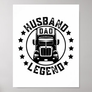 Retro Make Pappa Trucker Legend Poster