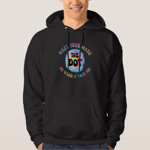 Retro Make Your Mark Dot Day Se Hur Långt Det Tar Hoodie