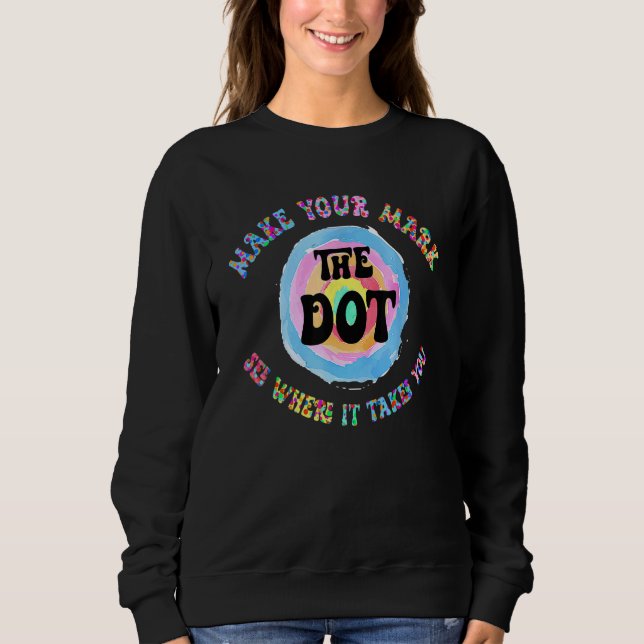 Retro Make Your Mark Dot Day Se Hur Långt Det Tar  T Shirt (Framsida)