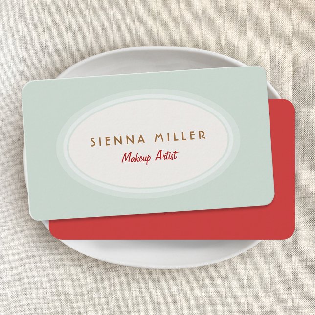 Retro Makeup Artist Visitkort (Skapare uppladdad)