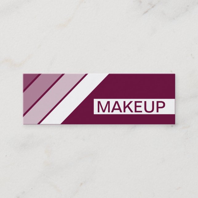 retro MAKEUP Mini Visitkort (Framsida)