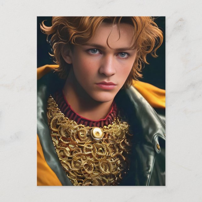 Retro Male Movie Star Vykort (Framsida)