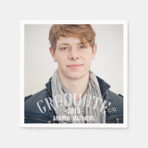 Retro Male Photo 2015 Studenten Pappra blöjor Pappersservett