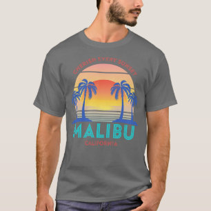 Retro Malibu Beach Cherish Varje Sunset T Shirt