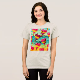 Retro Malibu Beach Colorful Ice Cream T Shirt