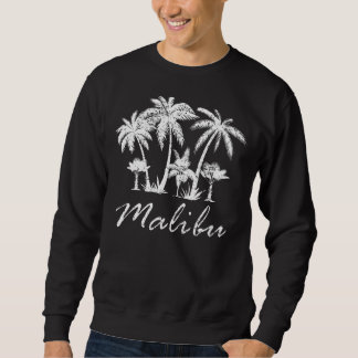 Retro Malibu CA California Malibu Souvenir Handfla Lång Ärmad Tröja