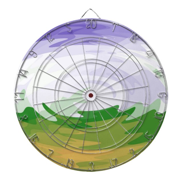 Retro-målning av vinkar konst piltavla (Framsidan)