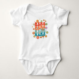 Retro Mama Baby T-shirt - Matchande mamma och jag