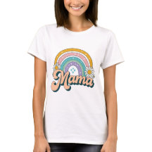Retro Mama Rainbow | Groovy 70s Pastell Blommig Ma