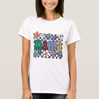 Retro Mama Tröja PNG Groovy Blommig Sublimering
