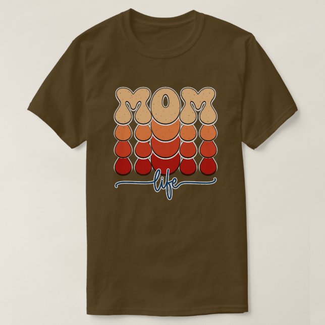 Retro mamma 8 t shirt (Design framsida)