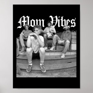 Retro Mamma 90’s Vibes Vintage Mors dag Mamma Thug Poster