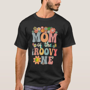 Retro Mamma i Groovy One-matchningsfamiljen 1:a fö T Shirt
