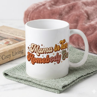 Retro Mamma i Hennes Hemmafruliga Era Estetiska Ka Kaffemugg