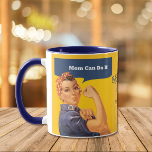 Retro Mamma kan göra det Mugg