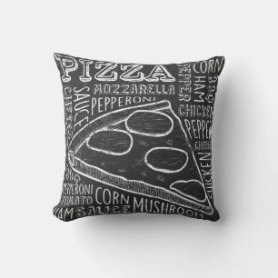 Retro Man Cave Classic Vintage Pizza Kudde