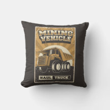 Retro Man Cave-utvinning - kol lastbil Dekorativ k