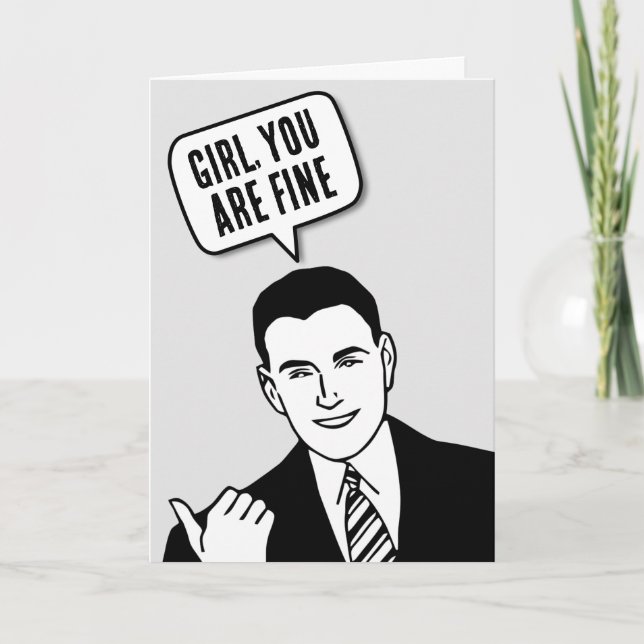 RETRO MAN COMPLIMENTARY BIRTHDAY FÖR HENNES KORT (Framsida)