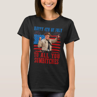 Retro Man Smokey Gott 4:e Juli Till Galna T Shirt