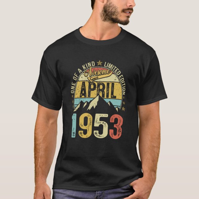 Retro Manar 70:e födelsedagen 70 år Fantastisk 19  T Shirt (Framsida)