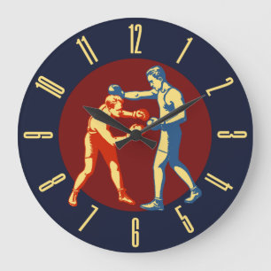 Retro Manar Boxing Stor Klocka