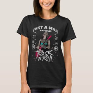 Retro Manar Sten N'Roll Music Illustration Outfit T Shirt