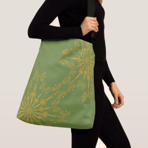 Retro Mandala Avocado Crossbody Bag Axelväska
