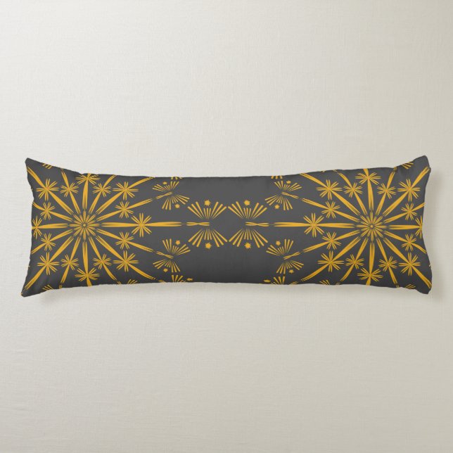 Retro Mandala Dusk Body Pillow Kroppskudde (Framsidan)