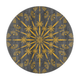 Retro Mandala Dusk Glass-skärningspunkt
