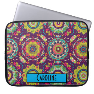 Retro Mandala Mönster Laptop Fodral