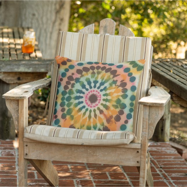 Retro Mandala Tie Dye Kudde (Stol)