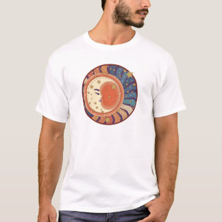 Retro Måne T Shirt